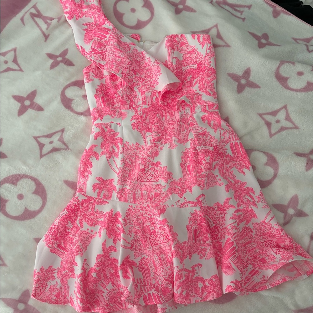 Lilly Pulitzer Pink Floral Dress
